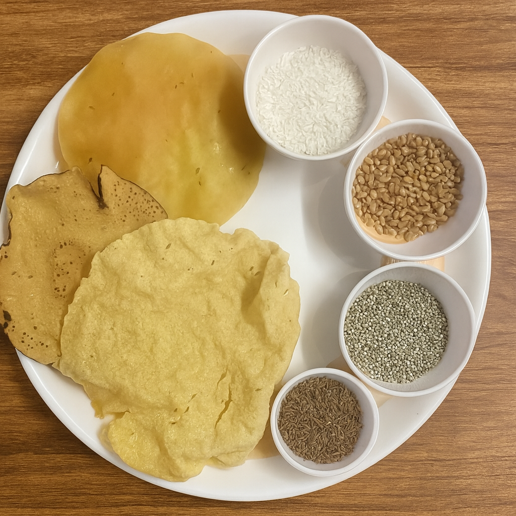 મલ્ટી ગ્રેન ખીચીયા પાપડ(ટ્રાયલ પેક 20pcs)-3 અનાજની શક્તિ એક પાપડમાં – મલ્ટીગ્રેન ખીચિયા પાપડ સાથે આરોગ્યભર્યો ક્રંચ!