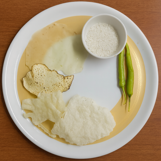 ચોખા – લીલા મરચા ખીચીયા પાપડ (70pcs)-તીખાશ પ્રેમીઓનું મનપસંદ પાપડ!