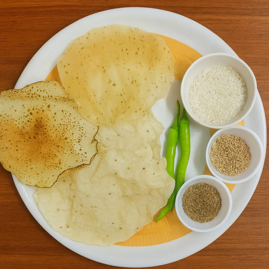 સારેવડા ખીચીયા પાપડ(ટ્રાયલ પેક 20pcs)-સ્વાદ અને તંદુરસ્તી સાથે ભરપૂર, દરેક બાઇટમાં તીખાશ અને તાકાત!