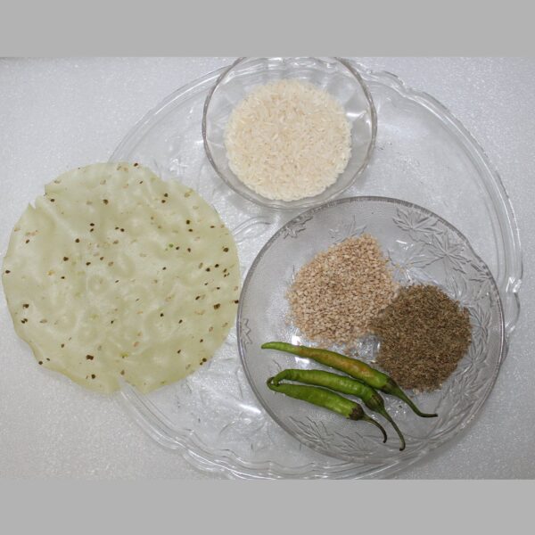 Sarevda ( chokha-tal-ajma-lila marcha)khichiya papad( 20pcs)- Bursting with flavor and health, every bite packed with spice and strength! - Image 3